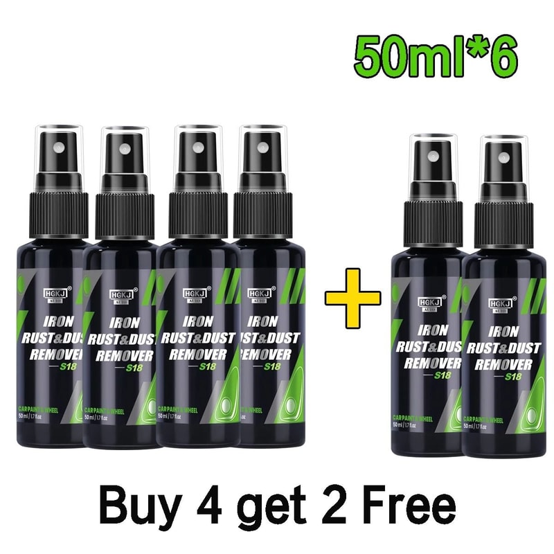 Car Paint And Wheel Iron Particles Cleaning Rust Dust Remover Spray Metal Surface Defender Auto Rim 10
