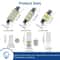 42pcs T10 5050 Car LED Light Bulb Interior Dome Trunk License Plate Lamps Kit White 1