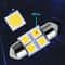 42pcs T10 5050 Car LED Light Bulb Interior Dome Trunk License Plate Lamps Kit White 2