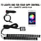 Neon LED Car Interior Ambient Foot Light USB RGB Light 17