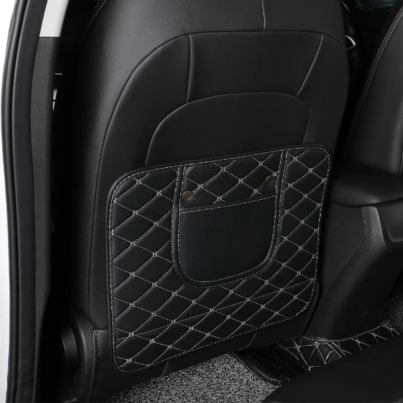PU Leather Car Seat Back Protector AntiKick Mat 7