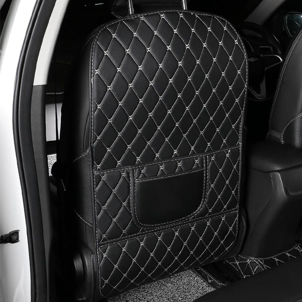 PU Leather Car Seat Back Protector AntiKick Mat 8