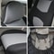 Plain Fabric Bicolor Universal Car Seat Cover Set 4