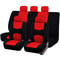 Plain Fabric Bicolor Universal Car Seat Cover Set 13