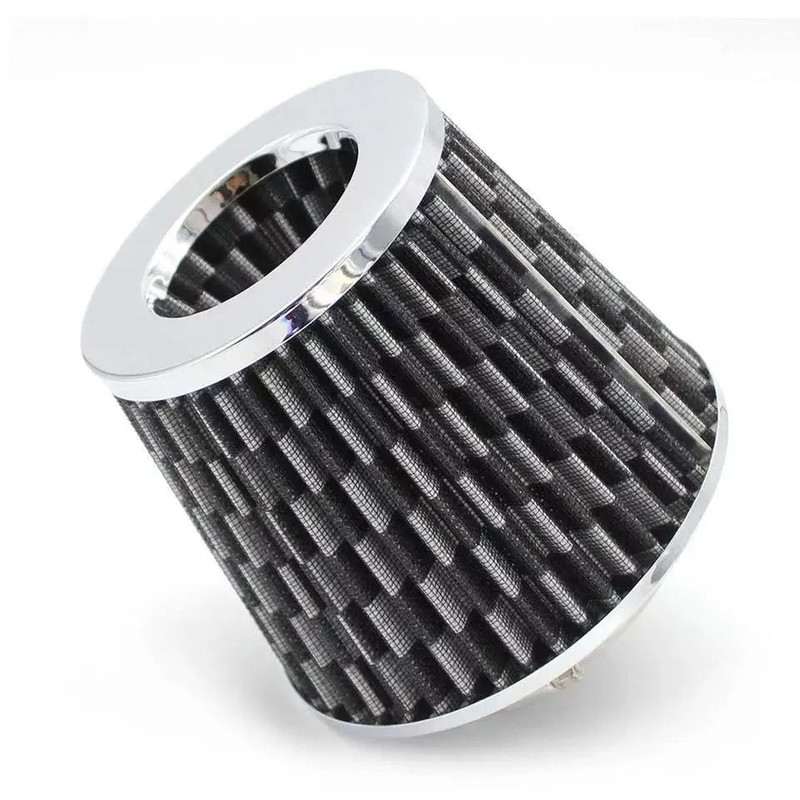 76mm 3 Inch Car Air Filter High Flow Intake Kit Mesh Cone Engine Protector 10