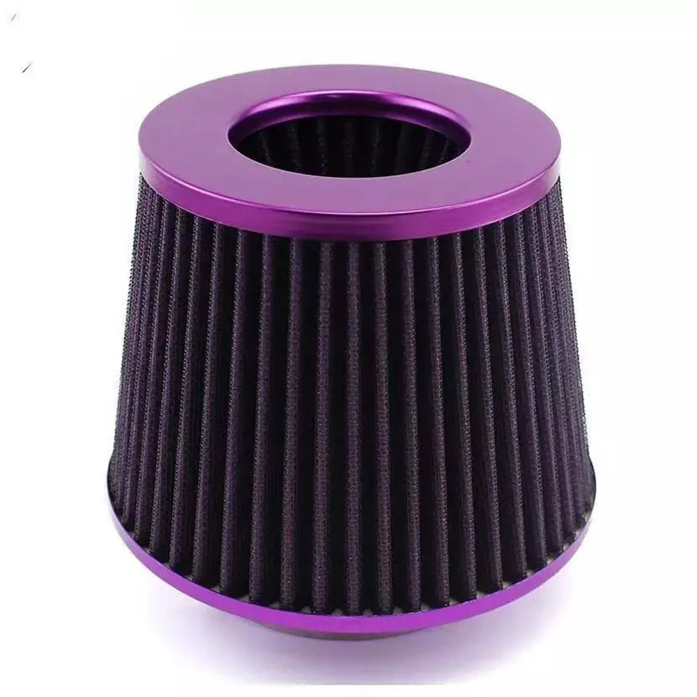 76mm 3 Inch Car Air Filter High Flow Intake Kit Mesh Cone Engine Protector 12