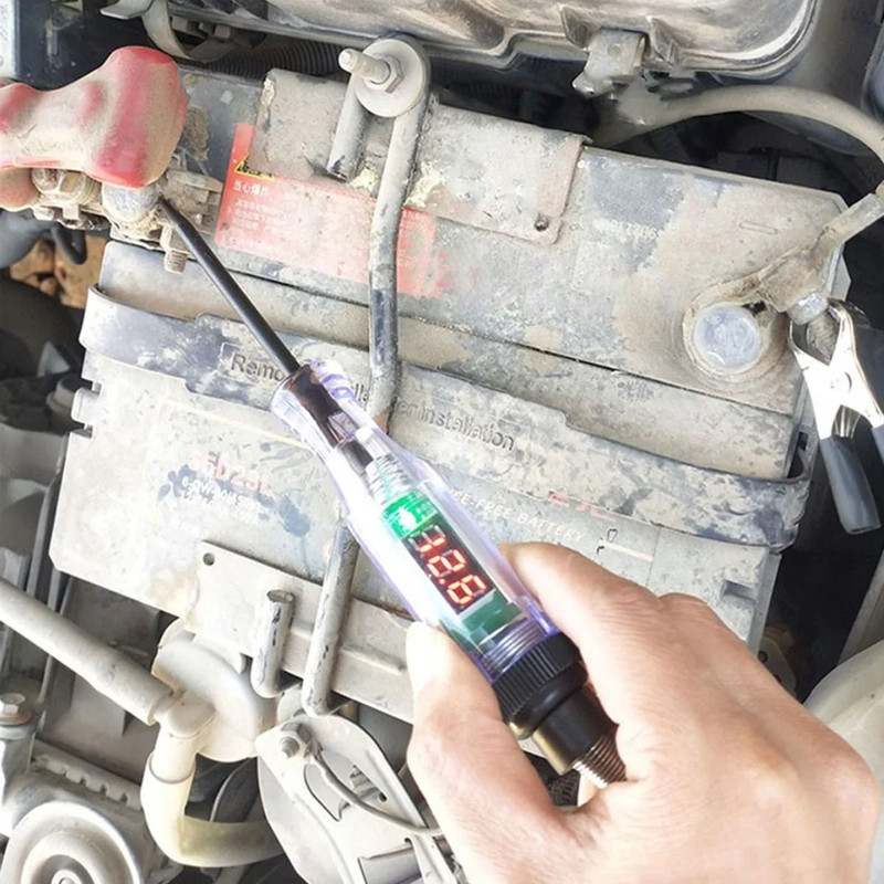 Automotive Circuit Test Pen 6V 12V 24V Digital Voltage Display 1