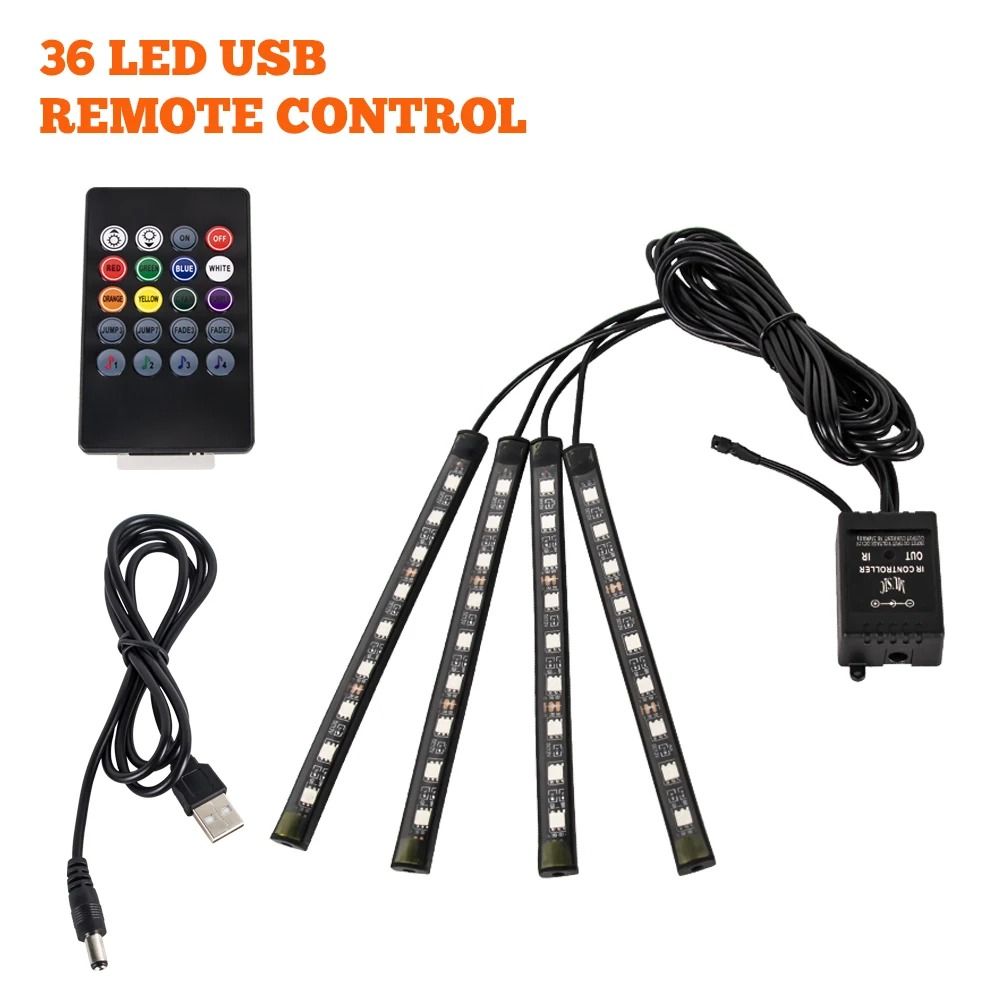 RGB Car Interior Ambient LED Light Strip 2345m 7