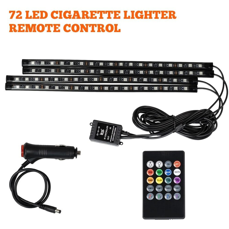 RGB Car Interior Ambient LED Light Strip 2345m 16