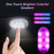 Multi Color Car Interior Wireless Touch LED Light USB Rechargeable 1