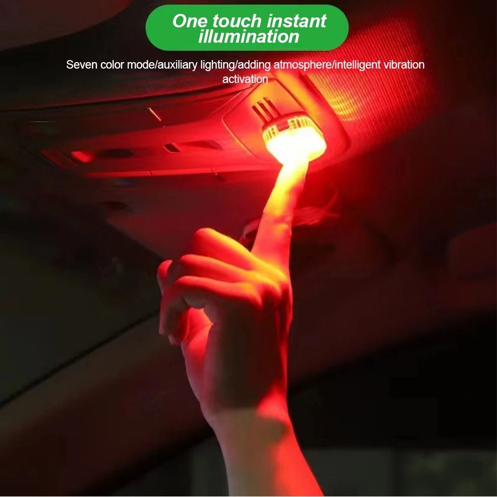 Multi Color Car Interior Wireless Touch LED Light USB Rechargeable 4