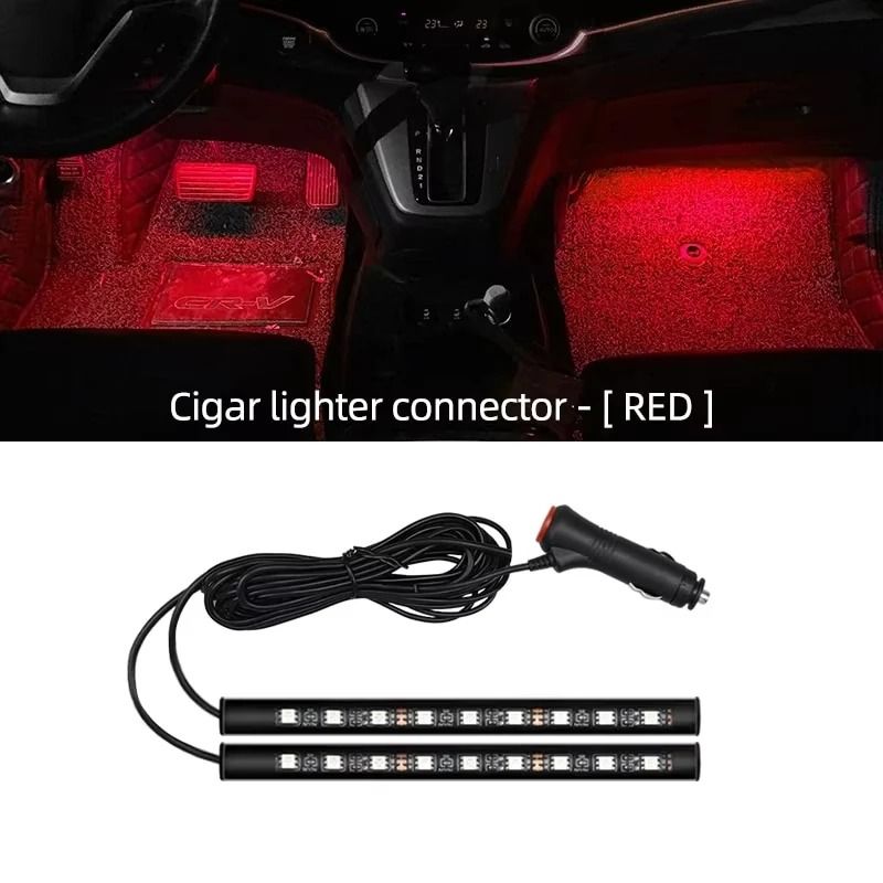 LED Car Interior Neon Foot Light And Atmosphere Backlight Kit 14
