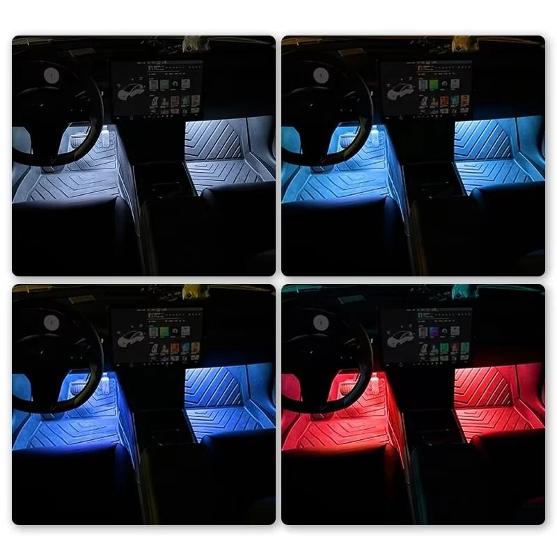 LED Car Interior Neon Foot Light And Atmosphere Backlight Kit 1