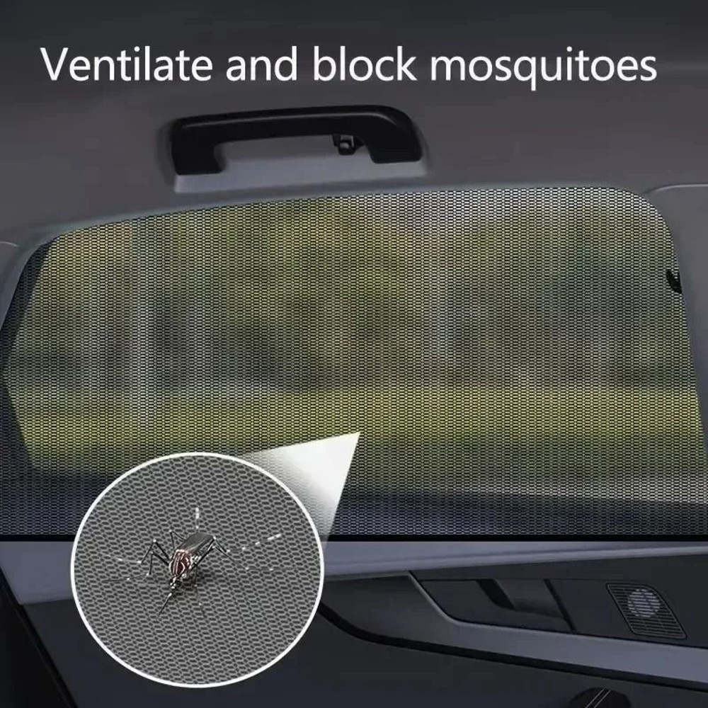 Car Rear Side Window Sunshade UV Protect Mesh Privacy Curtain 2