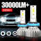 LED Headlight Bulbs 30000LM 6000K High Power Car Fog And Headlamp Set 0