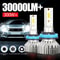 LED Headlight Bulbs 30000LM 6000K High Power Car Fog And Headlamp Set 0