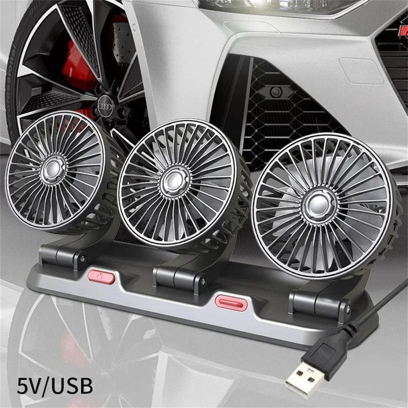 Why Choose Our Car Fan Adjustable Triple Head Electric Dashboard Fan USB 12V 24V 9