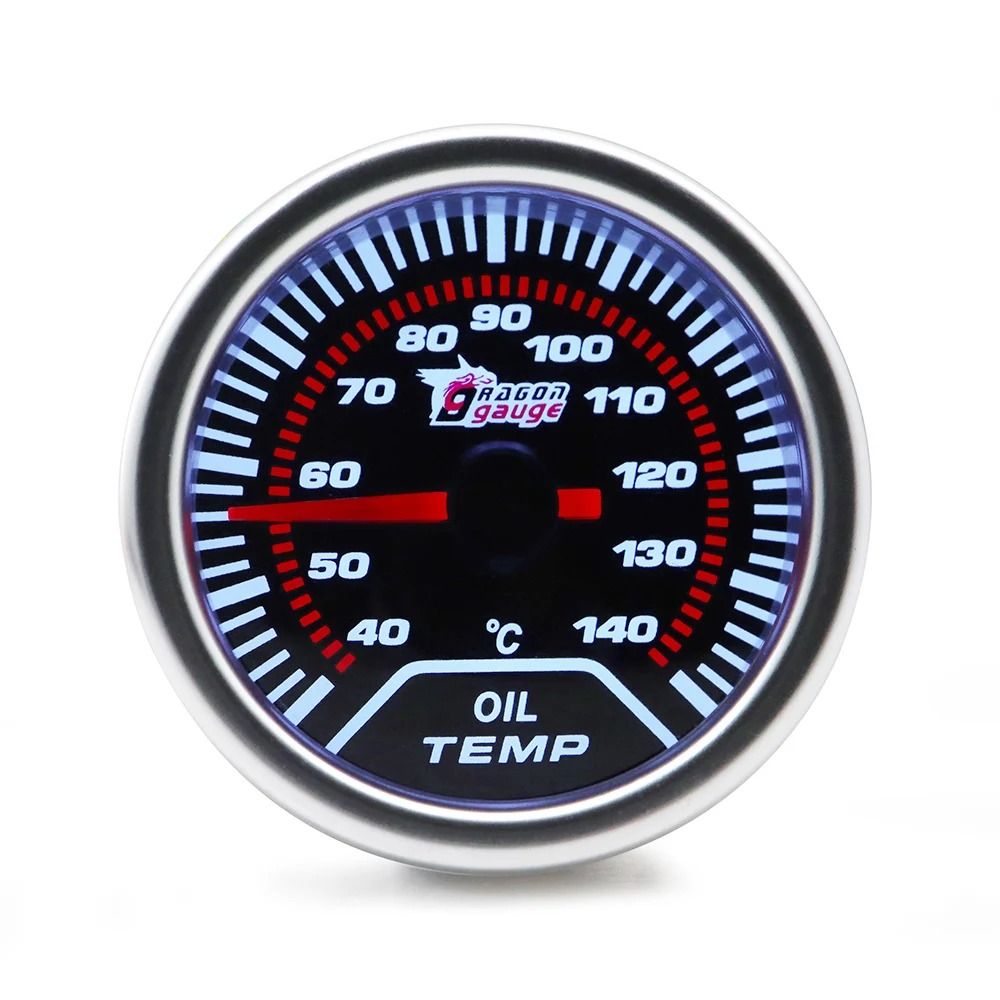 Universal 52mm Analog LED Gauge With White Case And Gauge Pod 11