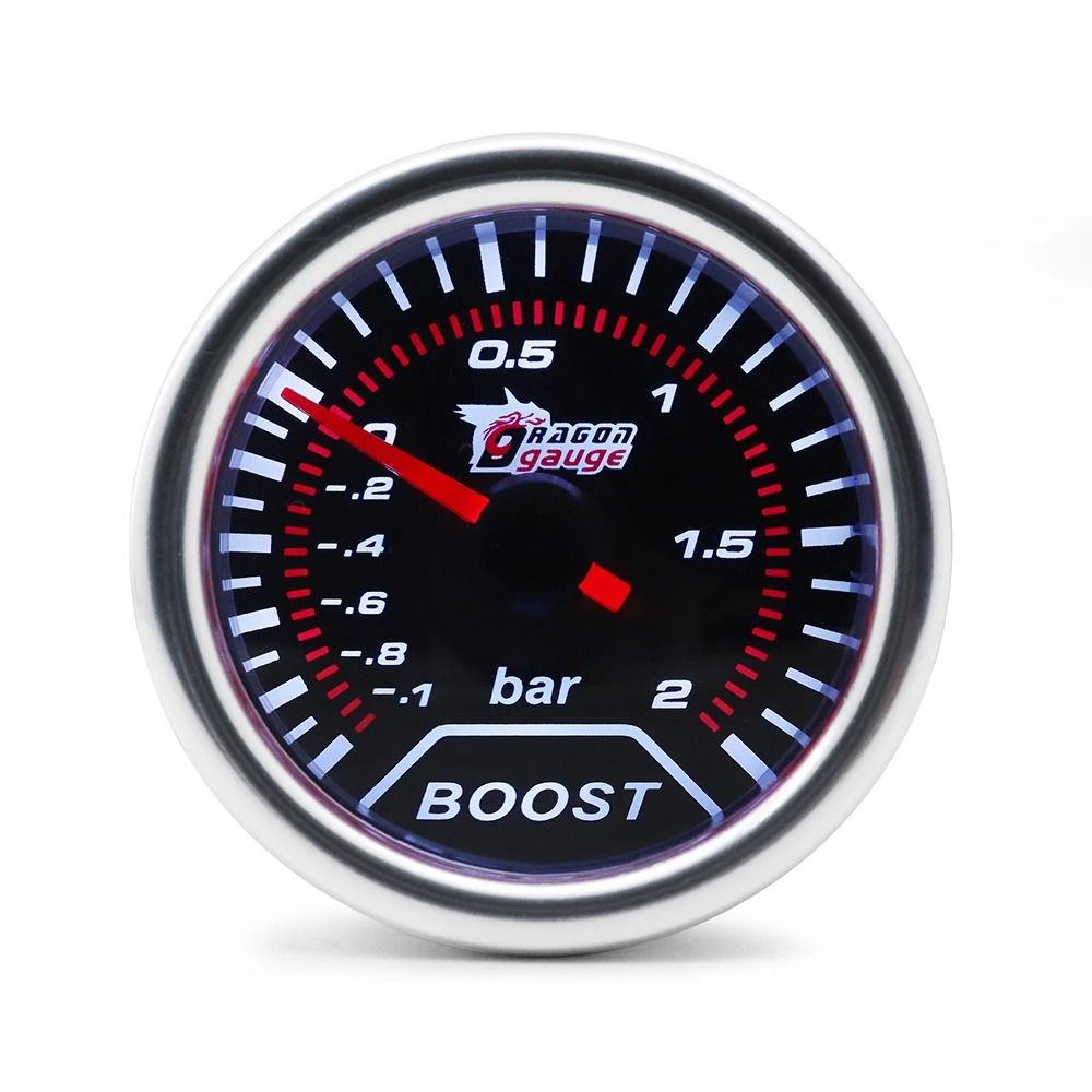 Universal 52mm Analog LED Gauge With White Case And Gauge Pod 8