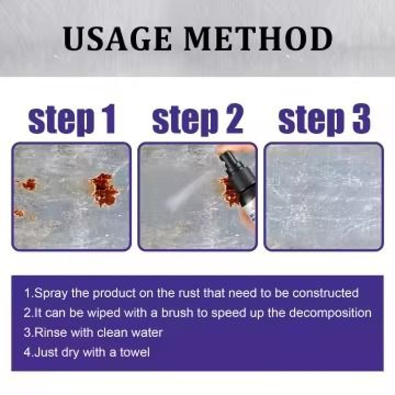 Rust Remover Liquid 30ml Car Detailing Metal Chrome Auto Maintenance 1