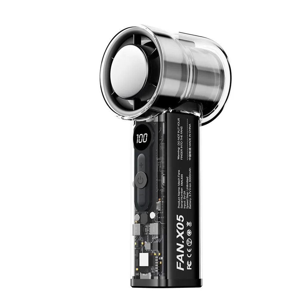 Portable Semiconductor Refrigeration Handheld Fan With Rechargeable Battery 7