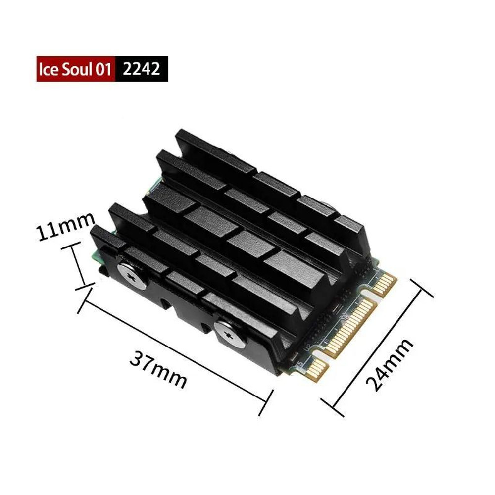 FinalCool IceSoul 01 M2 SSD Heatsink With Double Sided Cooling For 2230 And 2242 Drives 6