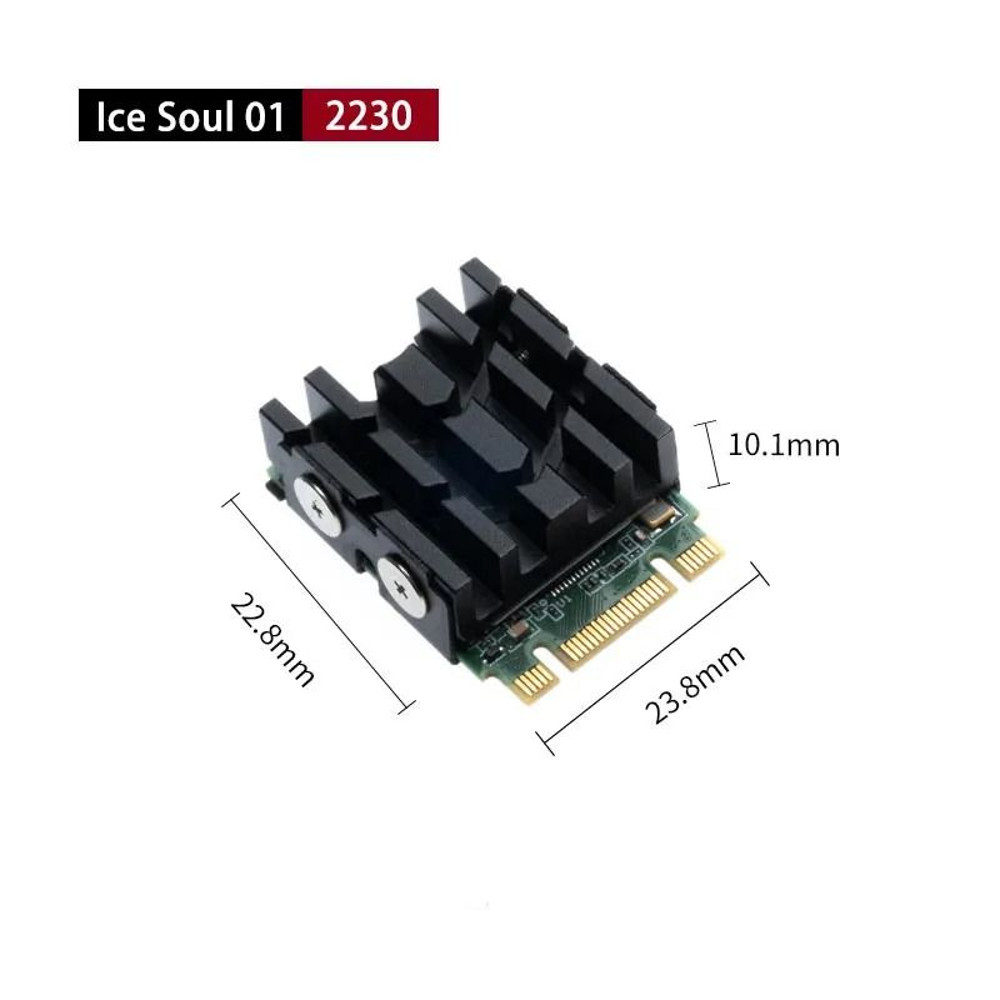 FinalCool IceSoul 01 M2 SSD Heatsink With Double Sided Cooling For 2230 And 2242 Drives 7