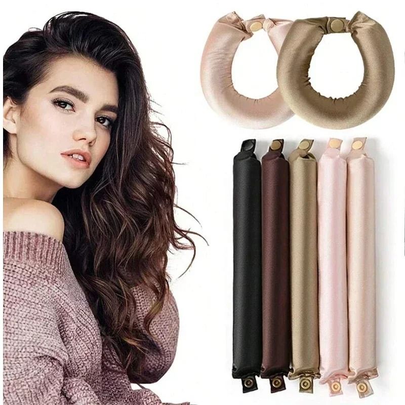 Heatless Hair Curler Satin Curling Rod For Overnight Soft Curls 1