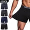 Mens Breathable Stretch Long Underwear Shorts Comfortable Athletic Boxer Briefs 3