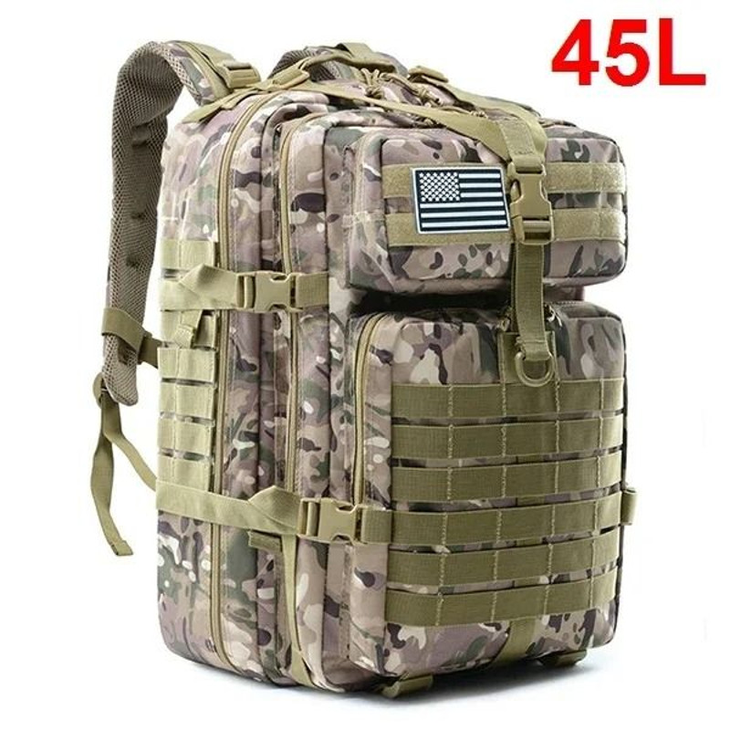 Large Capacity Tactical Outdoor Backpack For Hiking Travel And Survival 11