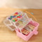 Foldable Three Tier Storage Box For Kids Accessories And Jewelry Organization 2