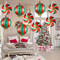 Christmas Round Candy Lollipop Foil Balloon Set 9 Pcs 2