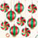 Christmas Round Candy Lollipop Foil Balloon Set 9 Pcs 6