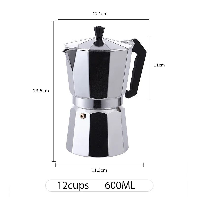 Aluminum Italian Octagonal Moka Coffee Pot Stove Top Espresso Maker 8