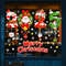 Christmas Snowflake Window Flowers PVC Electrostatic Stickers For Glass Reusable Winter Decoration 15