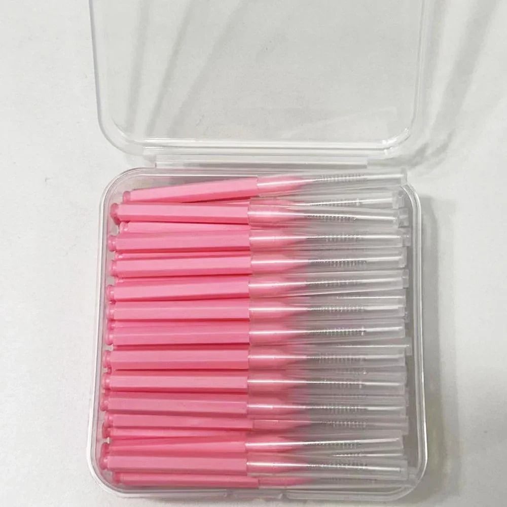 60 Pack Interdental Brushes Tooth Push Pull Oral Hygiene Tool For Food And Plaque Removal 9