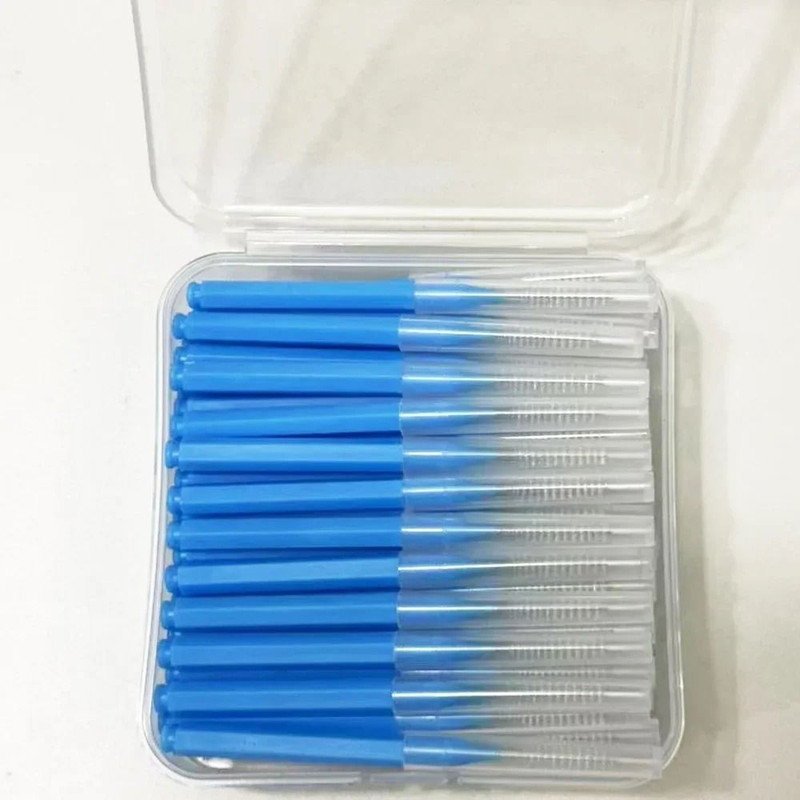 60 Pack Interdental Brushes Tooth Push Pull Oral Hygiene Tool For Food And Plaque Removal 11