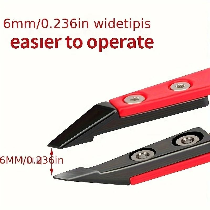 Zirconia Ceramic Pointed Tweezers Stainless Steel Precision Eyebrow And Hair Removal Tool 1