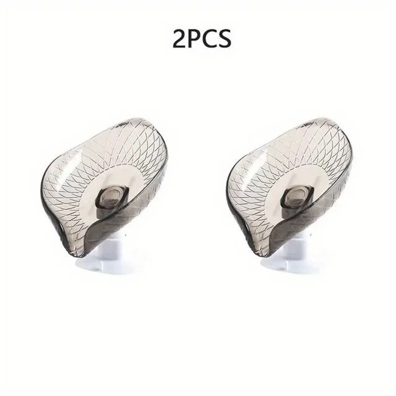 Leaf Shape Soap Box Drain Soap Holder With Suction Cup For Bathroom 9