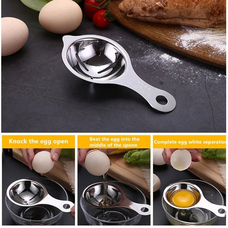 Stainless Steel Egg White Yolk Separator Tool 3