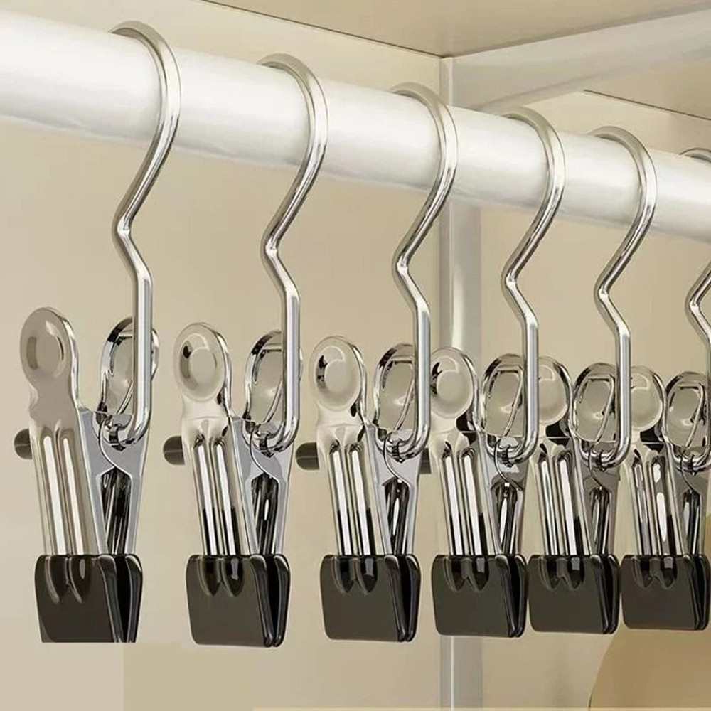Closet Clothes Organizer Pegs With Hook For Laundry And Clothing Storage 8