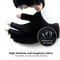 Anti UV Black Thin Nail Gloves For Gel Protection And Manicure Use 3