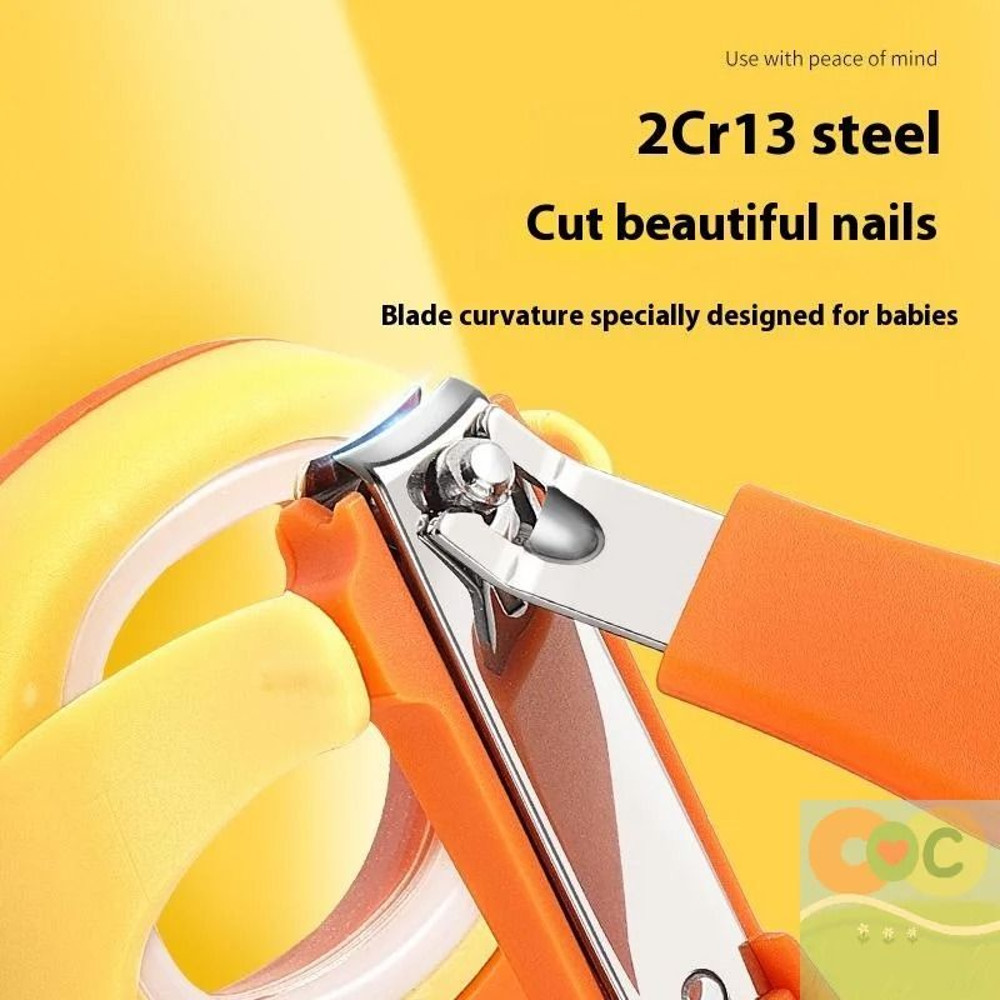 Nail Clippers With LED Light And Magnifying Glass For Baby And Elderly Safety Trimming 4