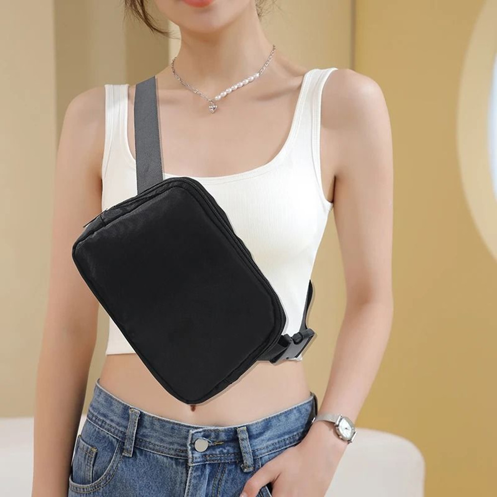 Outdoor Sports Waterproof Chest Bag For Men And Women With Large Capacity And Nylon Design 0