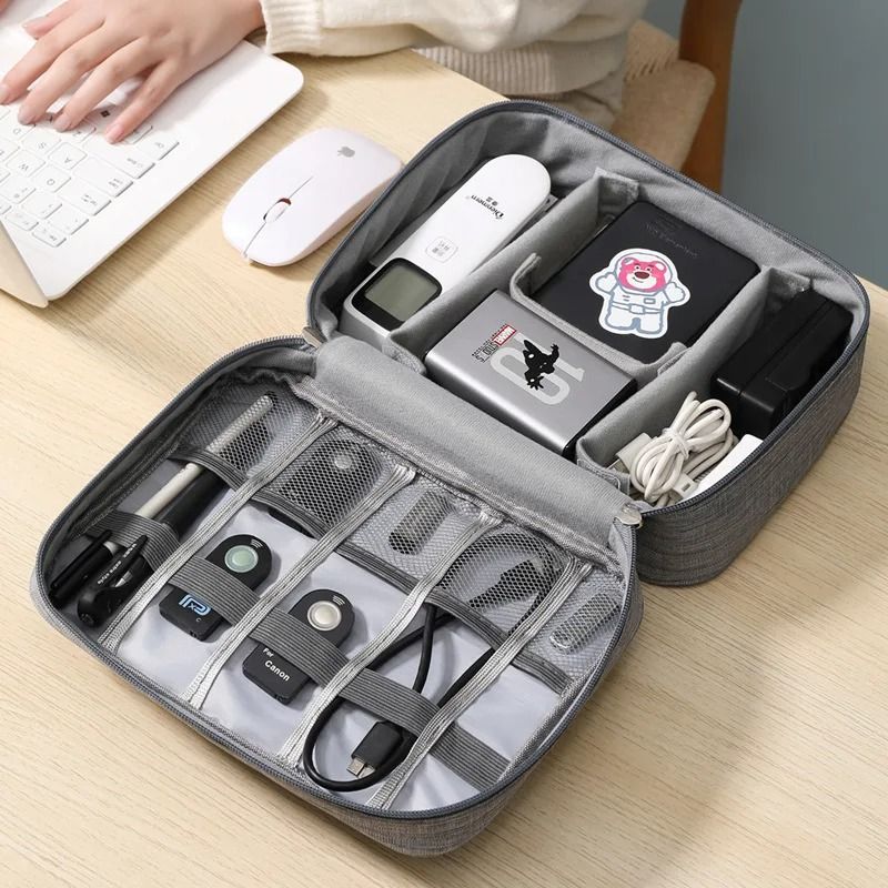 Waterproof Digital Cable Storage Bag Portable Electronic Organizer For Travel And Accessories 4
