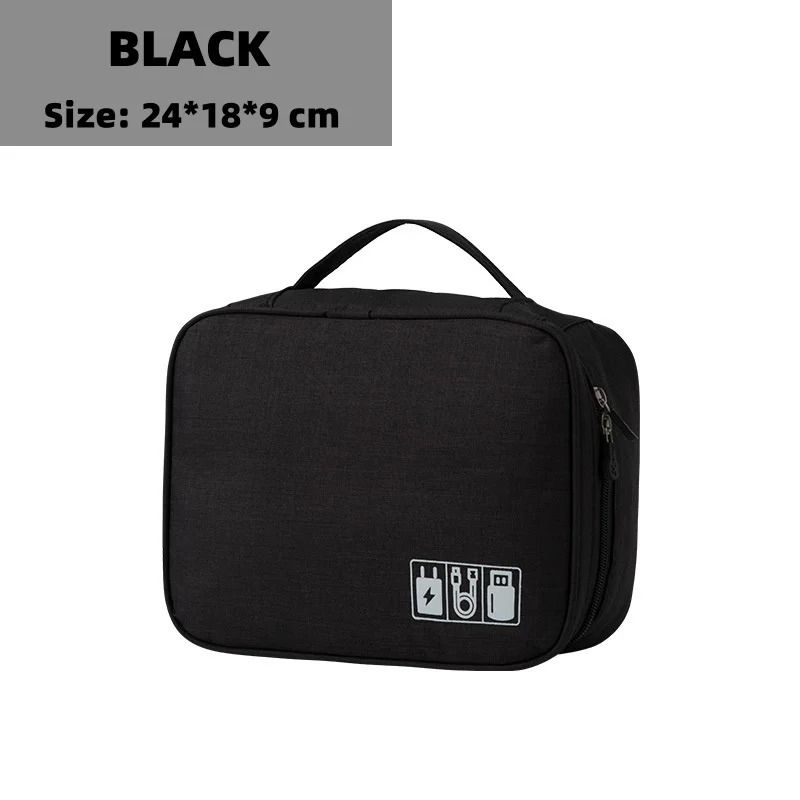 Waterproof Digital Cable Storage Bag Portable Electronic Organizer For Travel And Accessories 7