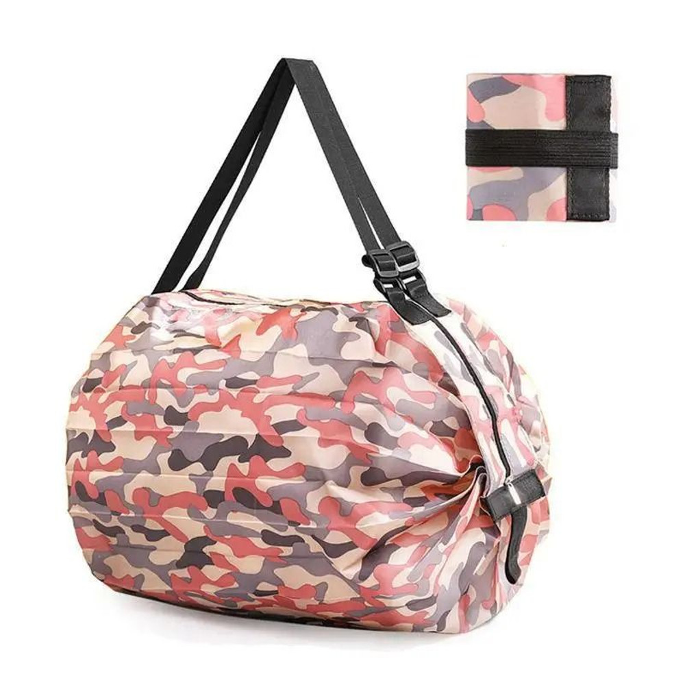 Large Capacity Foldable Shopping Travel Bag Portable Shoulder Storage Tote 9