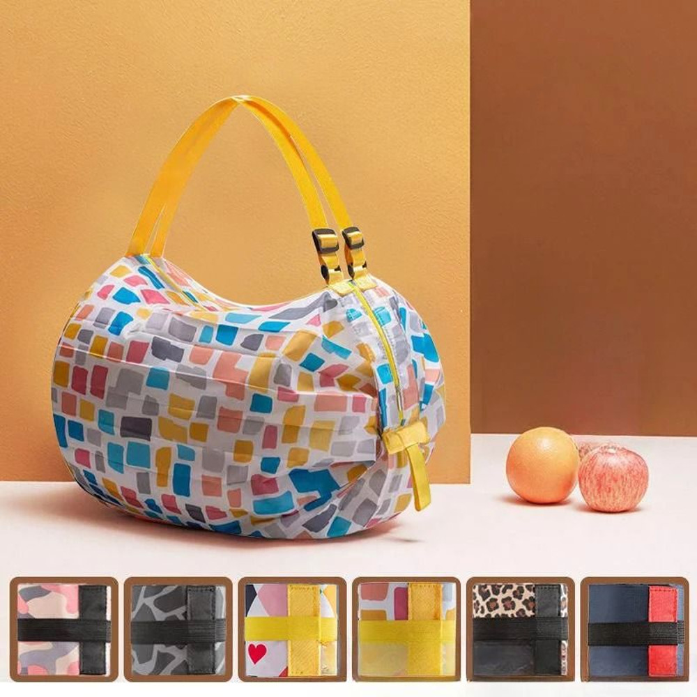 Large Capacity Foldable Shopping Travel Bag Portable Shoulder Storage Tote 5