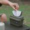 Outdoor Tissue Storage Box Portable 11L Camping Napkin And Seasoning Organizer Bucket 0