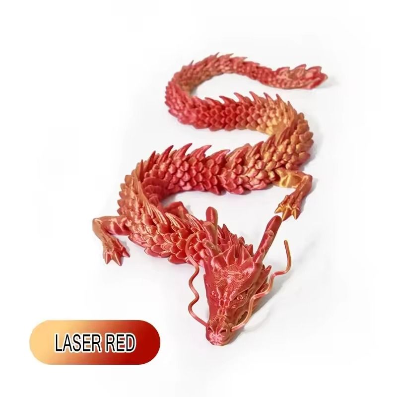 Huge 3D Printed Jointed Dragon Figurine Decoration 90cm 9